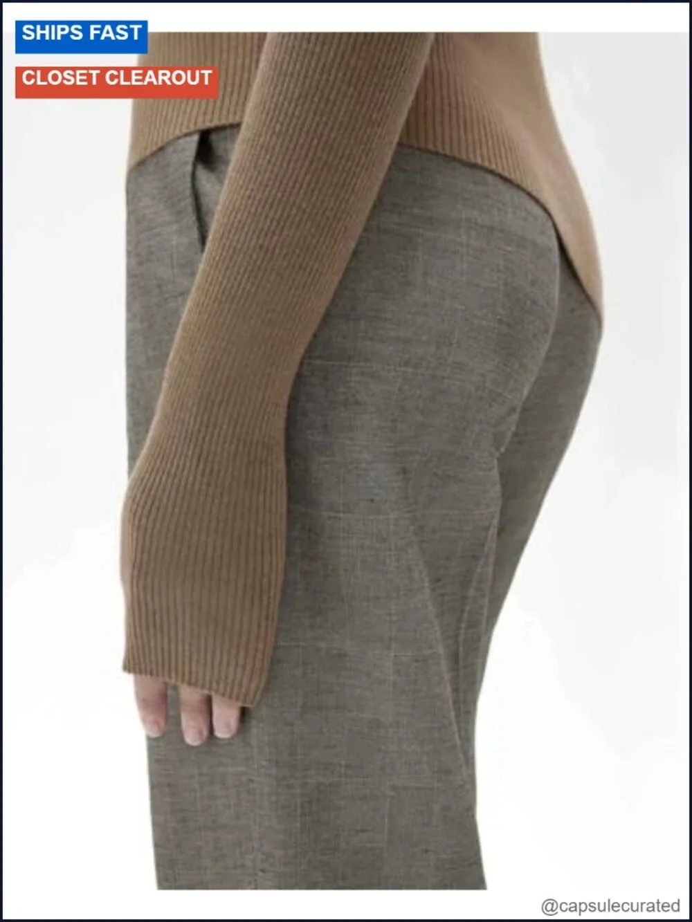 Off Shoulder Pullover Sweater Cashmere Ribbed Knit Long Sleeve Shirt